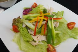 アスパラと蒸し鶏のサラダレモンドレッシング