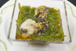 北海ツブ貝と三陸メカブの土佐酢和え