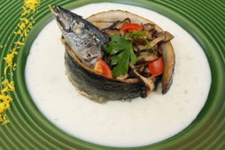 秋刀魚と3種キノコのローストお月見盛